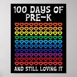 100 Tage vor dem K Loving it Hört 100. Schultag Poster