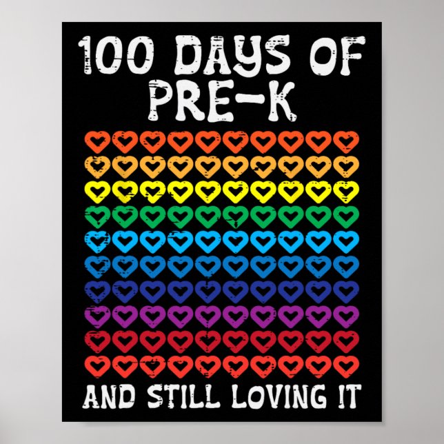 100 Tage vor dem K Loving it Hört 100. Schultag Poster (Vorne)