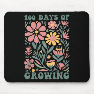 100 Tage wachsende boho Blume 100 Tage Schoo Mousepad