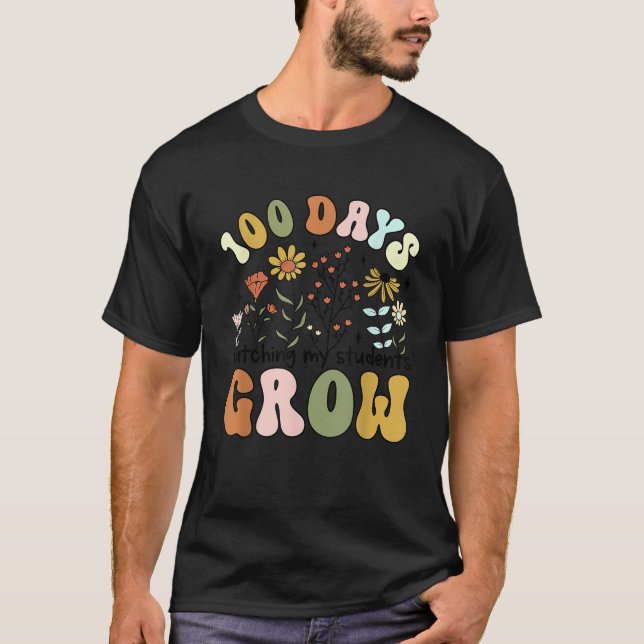 100 Tage, während meine Studentin wächst T-Shirt (Vorderseite)