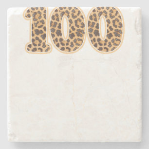 100 Tage Y&39; alle Lehrer oder Student 100. Tag Steinuntersetzer