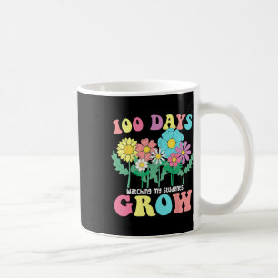 100 Tage zuschauen, wie meine Schüler Boho-Blume w Kaffeetasse
