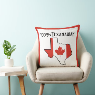 100% Texanadian-Wurfkissen Kissen