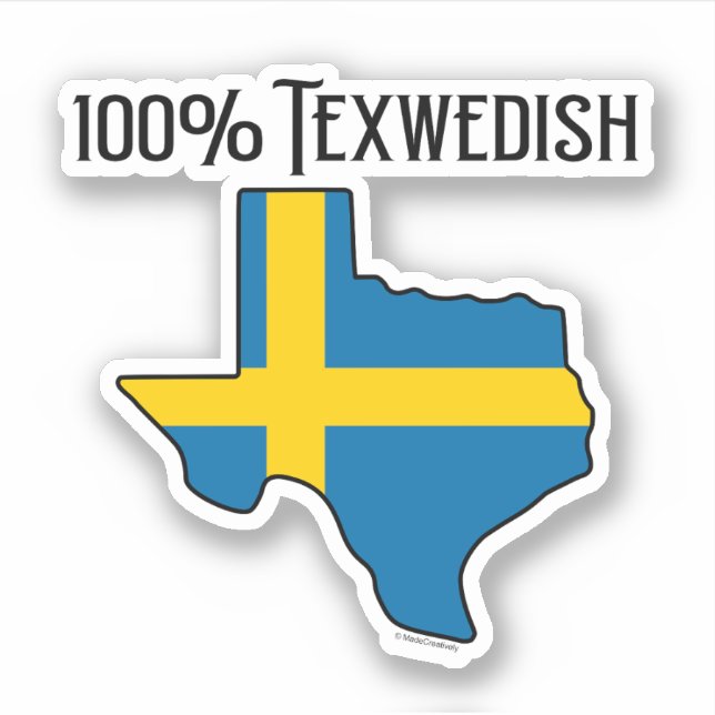 100 % texanische Vinyl-Aufkleber mit Nassschneiden Aufkleber (Vorderseite)