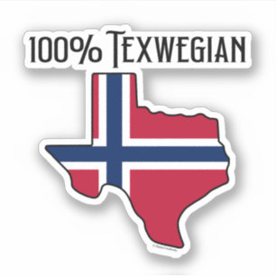 100% Texwegianisches Vinyl-Sticker mit individuell Aufkleber