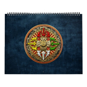 [100] Tibetischer Doppeldorje Mandala Kalender