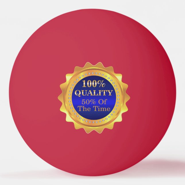 100 % TISCHTENNISBALL (Vorderseite)