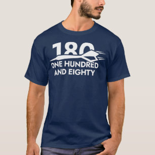 100 und 80 Dart Darts 180 Dreifach T-Shirt