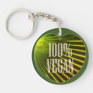 100% Vegan - Motivant Slogan Coeur Vert