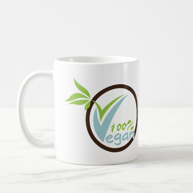 100 % Vegane Tasse (Links)