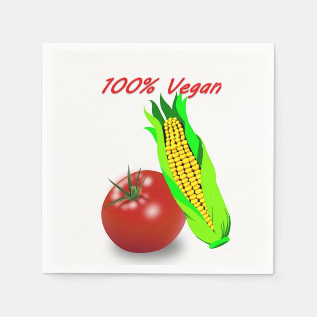 100 % Veganes Papier Napkins Serviette (Vorderseite)
