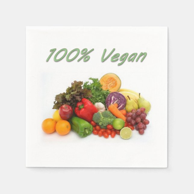 100 % Veganes Papier Napkins Serviette (Vorderseite)
