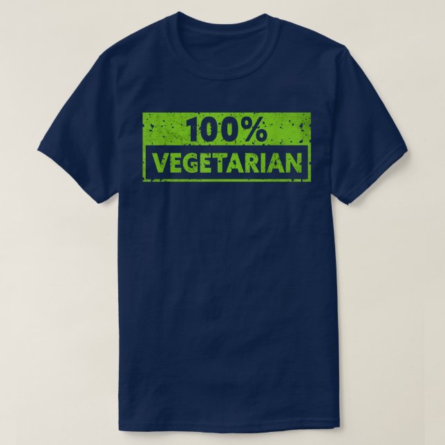 100 Vegetarian  Vegetable Vegetarian Plant Funny V T-Shirt (Design vorne)