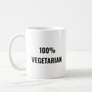 100% Vegetarier Kaffeetasse