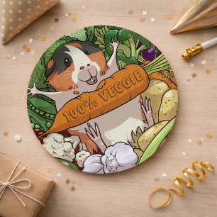 100% Veggie Happy Guinea Schweinefleisch mit Karot Pappteller