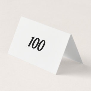 100 VISITENKARTEN