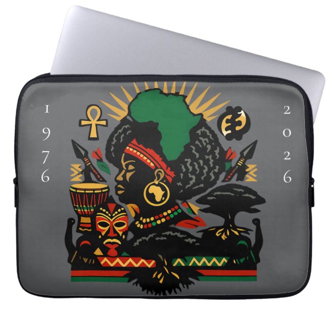 100 Years of Black History Month 2026 Celebration Laptopschutzhülle (Vorderseite)