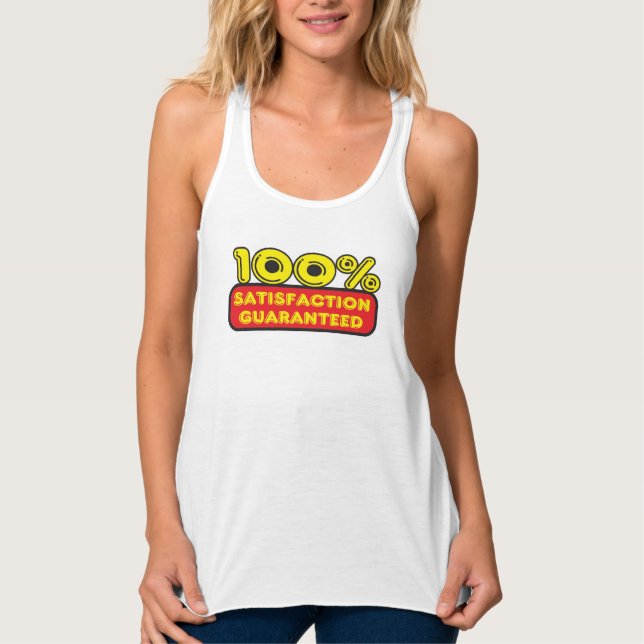 100 % Zufriedenheit garantiert Tank Top (Vorderseite)