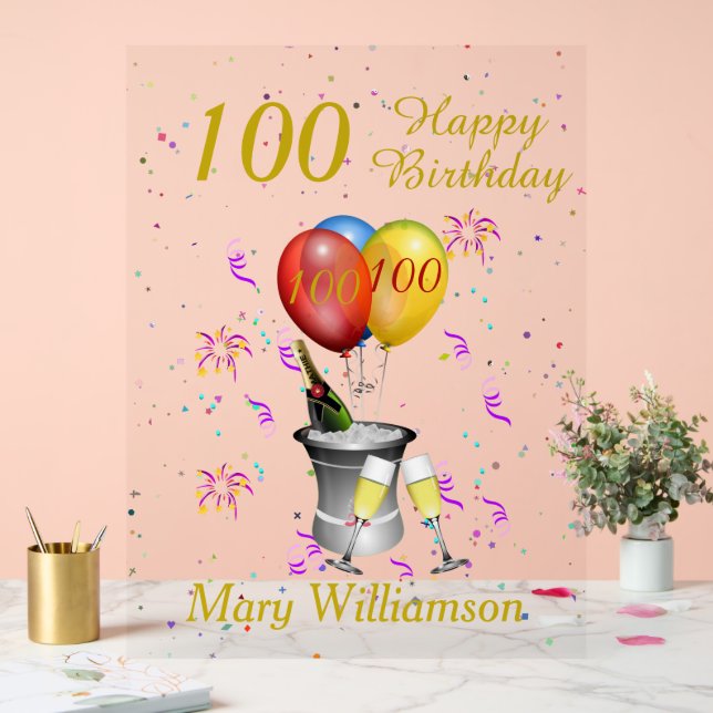100e anniversaire Célébration du vin mousseux (Mariage)