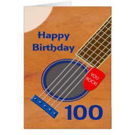 100e anniversaire Guitare Joueur Anniversaire