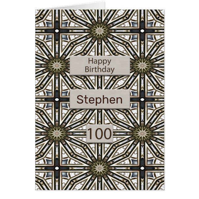 100e anniversaire Mandala Design Abstrait (Devant)