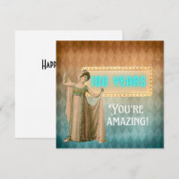 100e Anniversaire Vintage Singer Carte d'anniversa