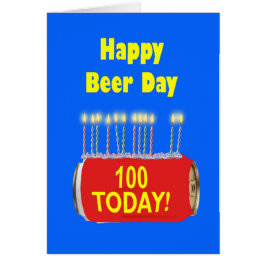 100e Jour de la Bière Joyeux Anniversaire