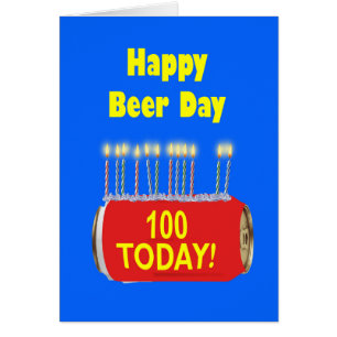 100e Jour de la Bière Joyeux Anniversaire