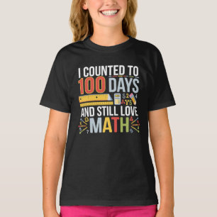 100e jour de l'école T-shirt - Fun Math Célébratio