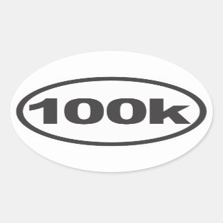 100K Ultra Oval Running Decal Ovaler Aufkleber