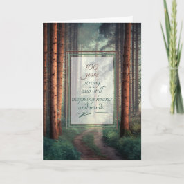 100th Birthday and Still Inspiring Hearts and Mind Karte