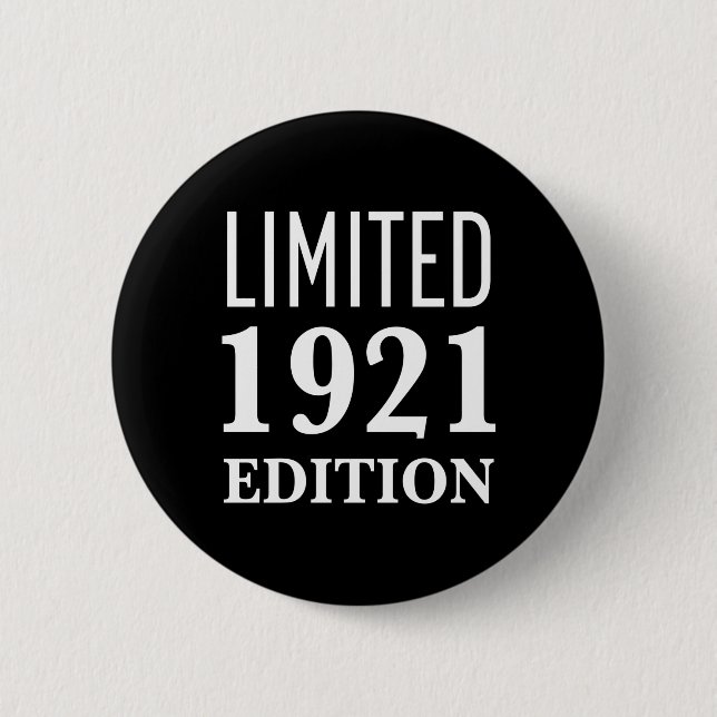 100th Birthday limited edition Button (Vorderseite)