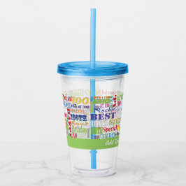 100th Birthday Party Personalized Gifts Acryltrinkbecher