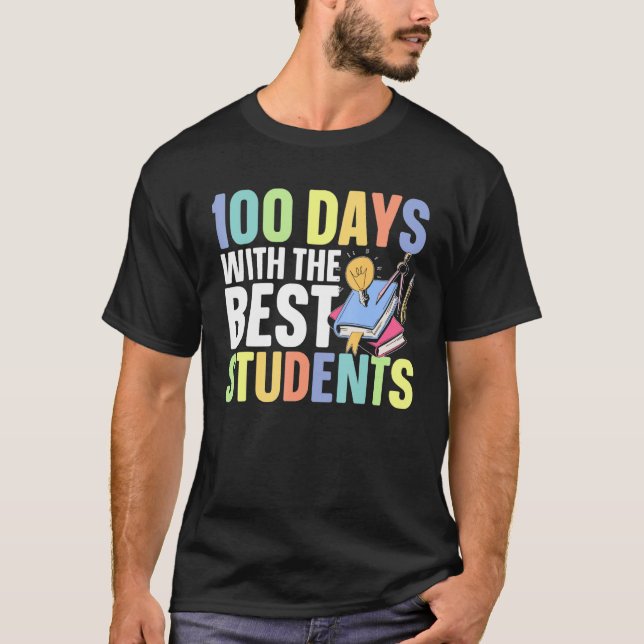 100th Day Grade School Teacher 3 T-Shirt (Vorderseite)