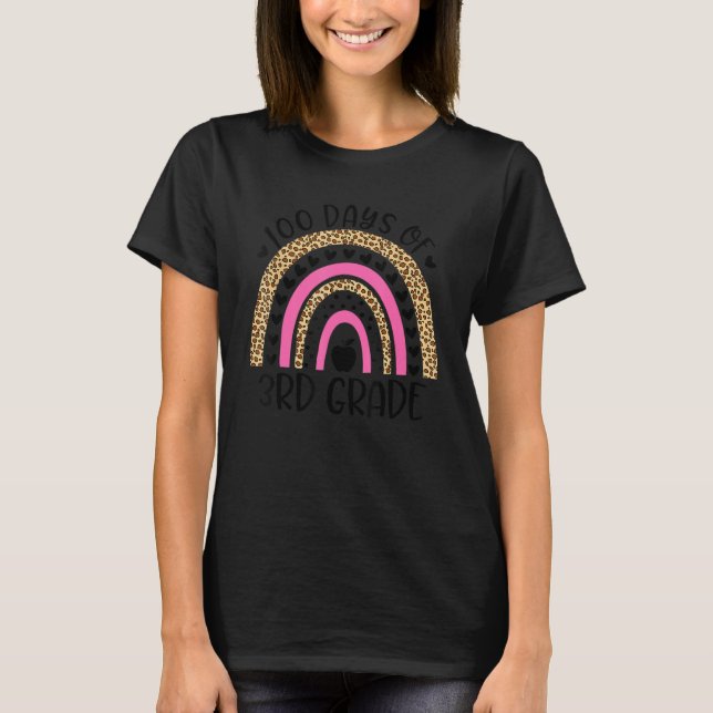 100th Day Of 3rd Grade Teacher  100th Day Of Schoo T-Shirt (Vorderseite)