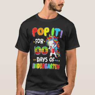 100th Day Of School 100 Days Of Kindergarten Unico T-Shirt