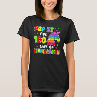 100th Day Of School 100 Days Of Kindergarten Unico T-Shirt