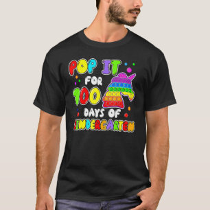 100th Day Of School 100 Days Of Kindergarten Unico T-Shirt