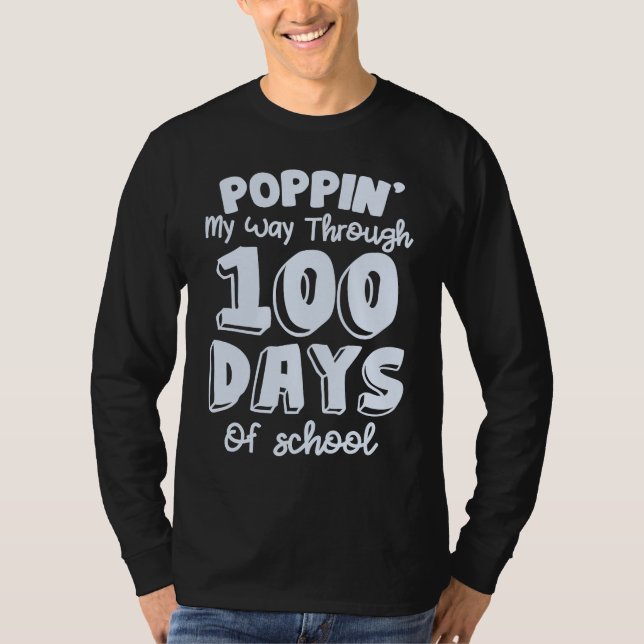 100th Day Of School 100 Days Teacher Students Boys T-Shirt (Vorderseite)
