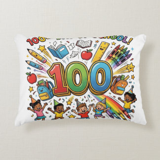 100th Day of School Colorful Celebration Design –  Dekokissen