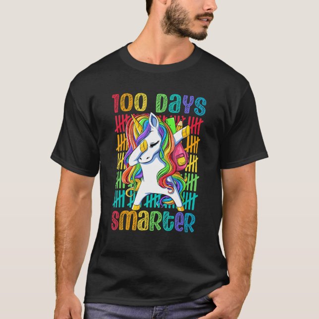 100Th Day Of School Shirt 100 Days Smarter Dabbing (Vorderseite)