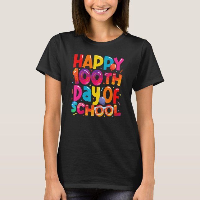 100th Day Of School Shirt For Teachers Boys Girls  (Vorderseite)