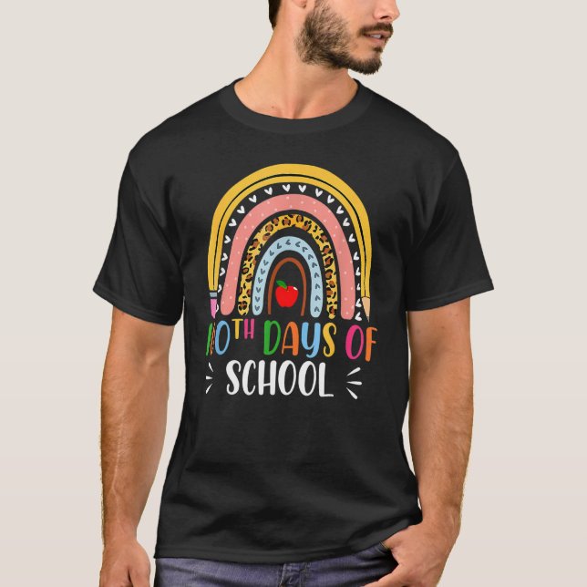 100th Day Of School Teacher 100 Days Smarter Boho  T-Shirt (Vorderseite)