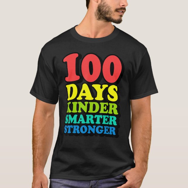 100th Day of School Teachers Child Youth Happy Fun T-Shirt (Vorderseite)