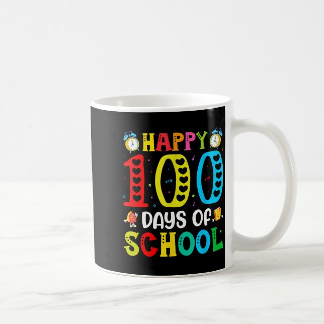 100th Day Of School Teachers Students 100 Days Of  Kaffeetasse (Rechts)