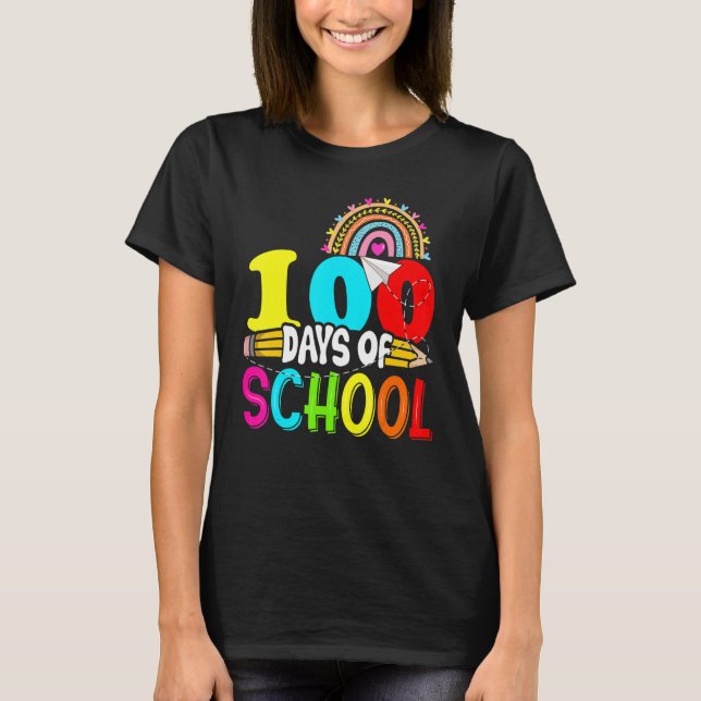 100th Days of School Teacher Kids - 100 Days Smart T-Shirt (Vorderseite)