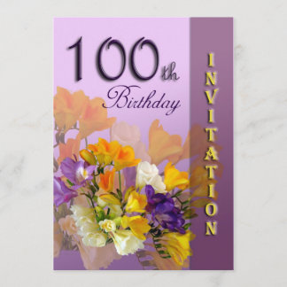 100th Geburtstags-Party Einladung