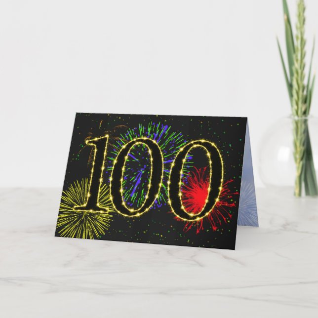 100th Invitation de fête d'anniversaire (Devant)