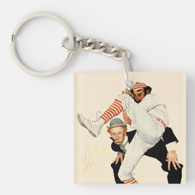 100th Jahrestag des Baseballs Schlüsselanhänger (Vorderseite)