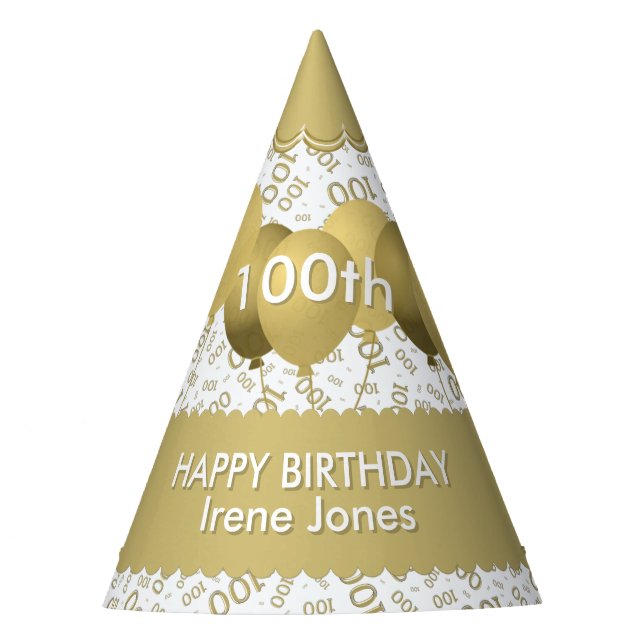 100th partyhütchen (Vorderseite)